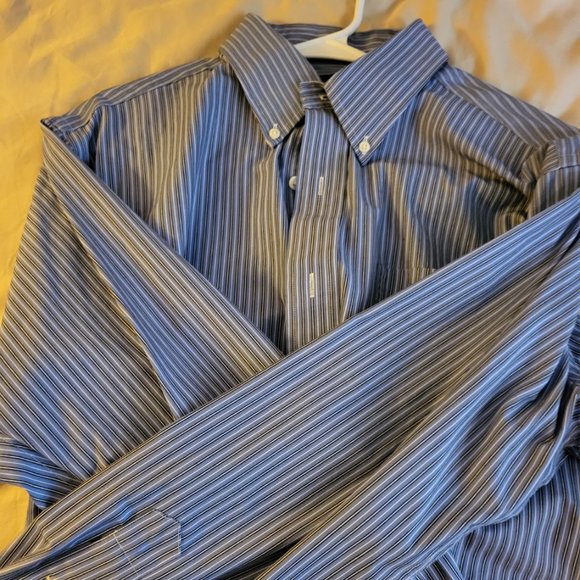 Ralph Lauren L/S Striped Dress Shirt (Non-Iron) (16 32-33) - Picture 2 of 6
